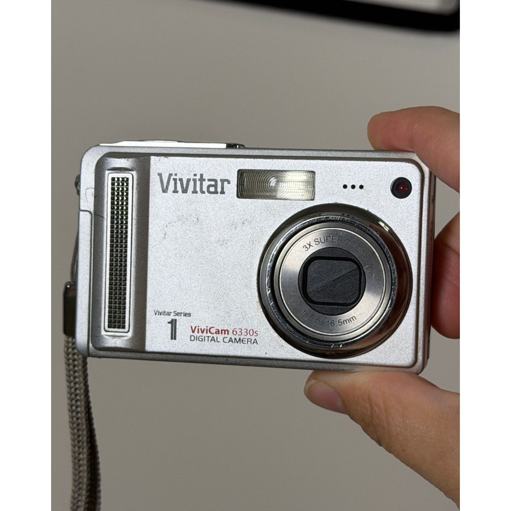 Vivitar ViviCam 6330s 6.2MP Silver Digital Camera Y2K Digicam Tested Working